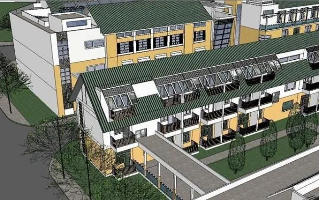 Sketchup住宅模型|多层坡屋顶住宅，现代风格
