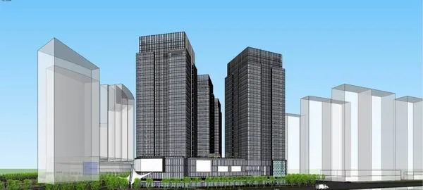 Sketchup办公模型|高层办公楼，商业，现代风格
