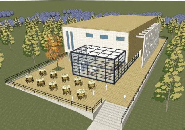 Sketchup商业模型|多层会所，商业建筑，现代风格