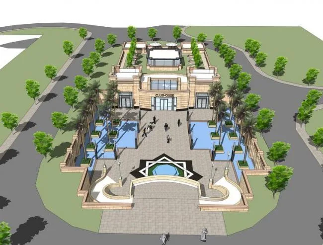 Sketchup商业模型|多层下沉会所，商业建筑，欧式风格，古典风格