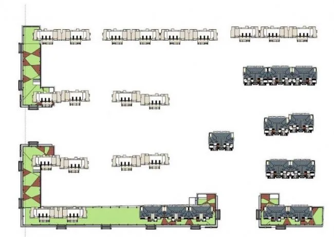 Sketchup住宅模型|高层住宅区，现代风格