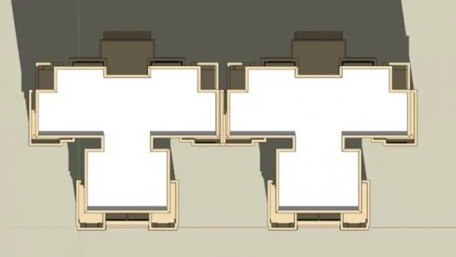 Sketchup住宅模型|高层住宅，居住建筑，古典风格