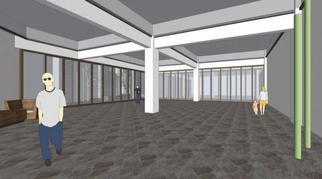 Sketchup商业模型|多层下沉会所，商业建筑，新中式风格