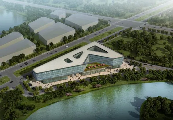 Sketchup办公模型|多层南京中建大厦，办公楼，现代风格