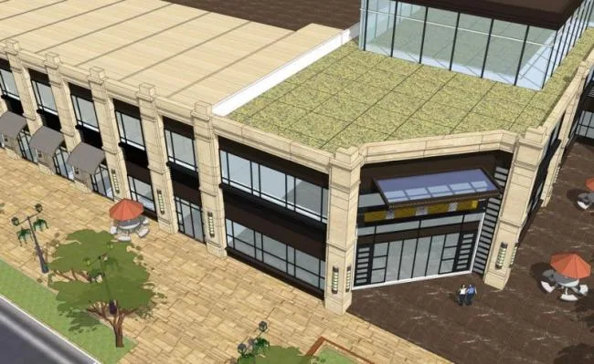 Sketchup商业模型|多层沿街商业，商业街，新古典风格