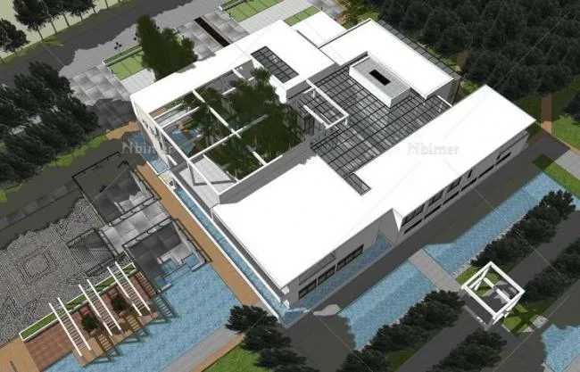 Sketchup商业模型|多层餐厅，商业建筑，现代风格