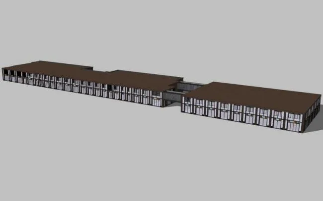 Sketchup商业模型|多层商业裙房，现代风格