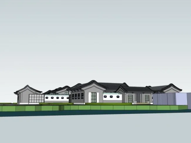 Sketchup住宅模型|民居，中式风格，古建筑