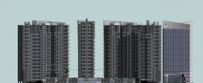 Sketchup住宅模型|高层住宅，现代风格