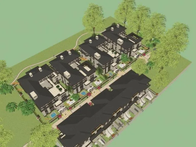 Sketchup住宅模型|多层住宅，西方新古典，花园洋房