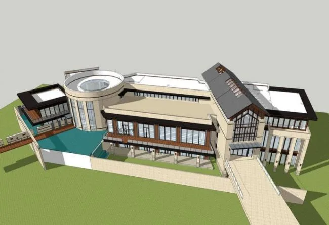 Sketchup商业模型|多层商业会所，现代风格