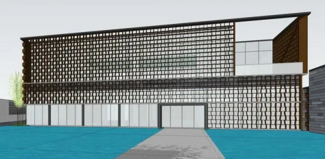 Sketchup商业模型|多层会所，新中式风格，商业建筑