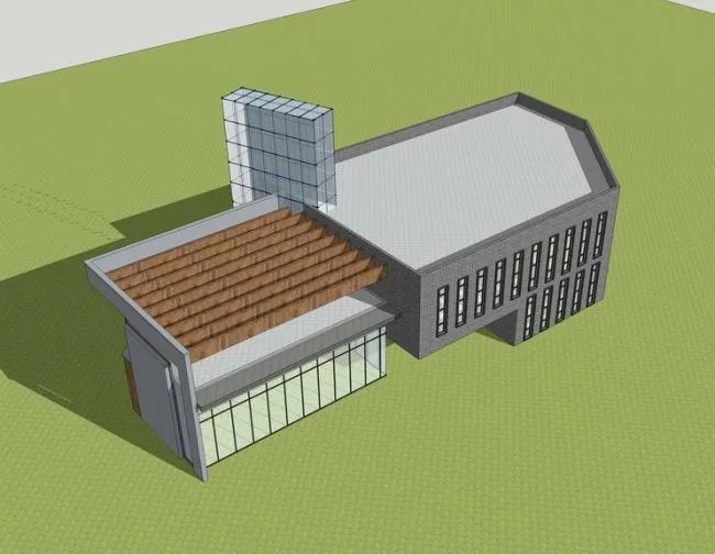 Sketchup商业模型|多层商业楼，新中式风格