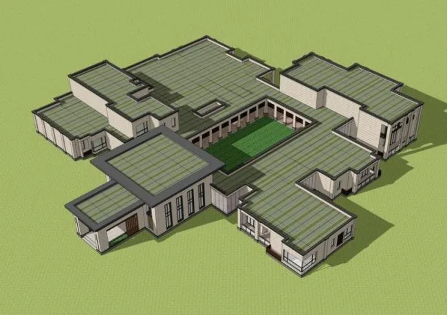 Sketchup商业模型|多层会所售楼处，现代风格