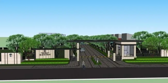 Sketchup住宅模型|多层住宅区，现代风格