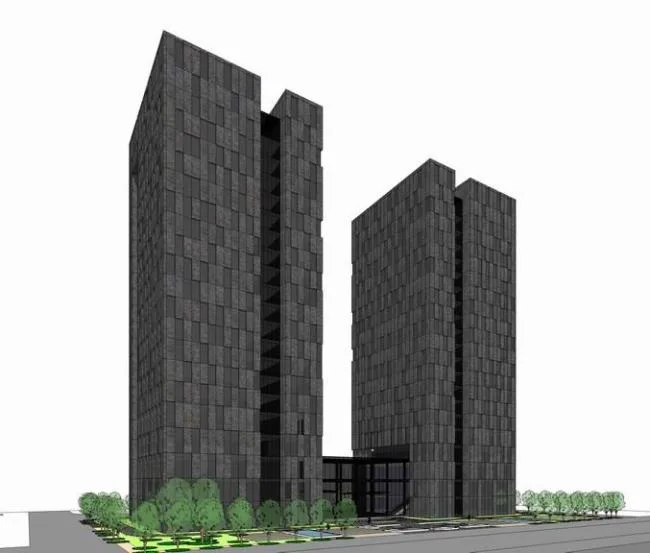 Sketchup酒店模型|高层办公楼，写字楼，现代风格，SOHO式酒店