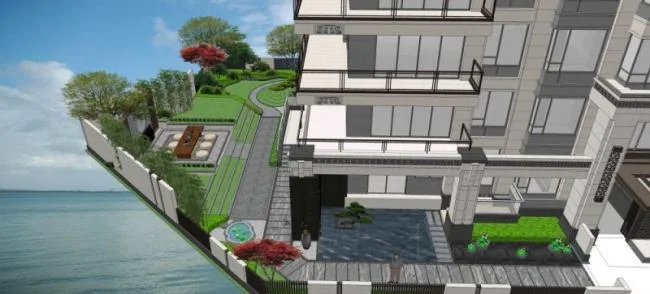 Sketchup住宅模型|多层住宅，现代风格