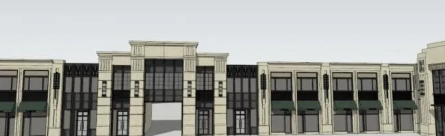 Sketchup住宅模型|超高层住宅及底层商业，西方古典风格