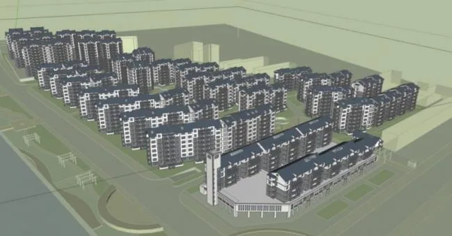 Sketchup住宅模型|小高层住宅小区，现代中式风格，居住建筑，坡屋顶