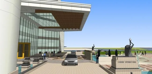 Sketchup酒店模型|牧野湖国际大酒店，超高层，办公，现代风格