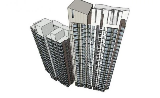 Sketchup住宅模型|高层住宅，现代风格