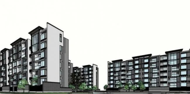 Sketchup住宅模型|多层住宅，现代风格