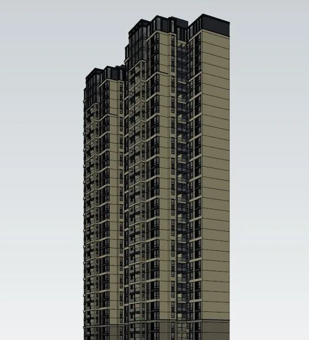 Sketchup住宅模型|高层住宅，居住建筑，古典风格