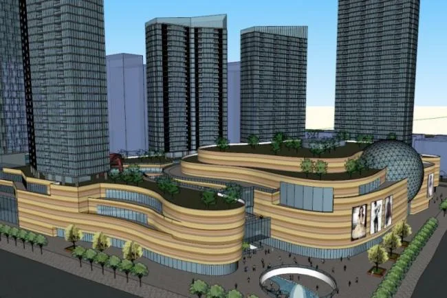 Sketchup商业模型|多层商业广场，现代风格