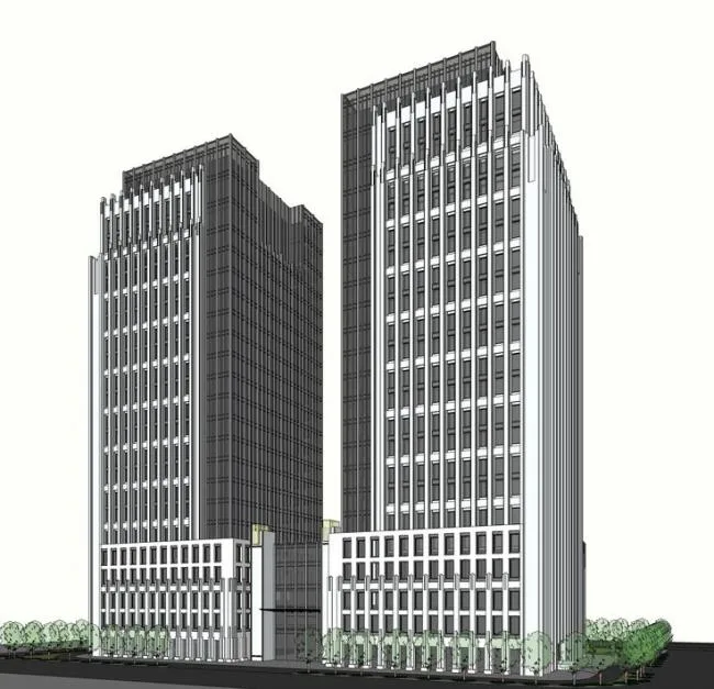Sketchup酒店模型|高层酒店，现代风格