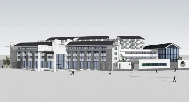 Sketchup酒店模型|多层客栈，商业建筑，酒店，新中式风格