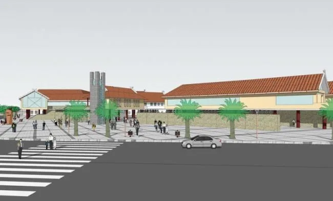 Sketchup酒店模型|多层云南佤族特色接待中心，新中式风格，酒店