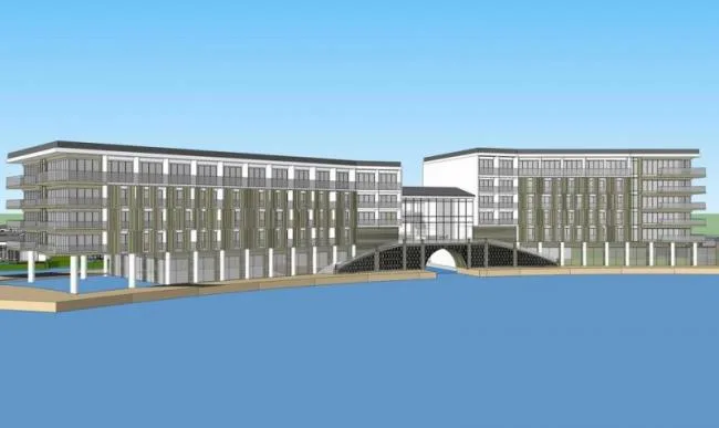 Sketchup酒店模型|多层度假村别墅，商务办公，中式风格