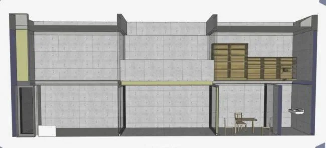 Sketchup住宅模型|低层住宅，现代风格，安藤忠雄，住吉的长屋