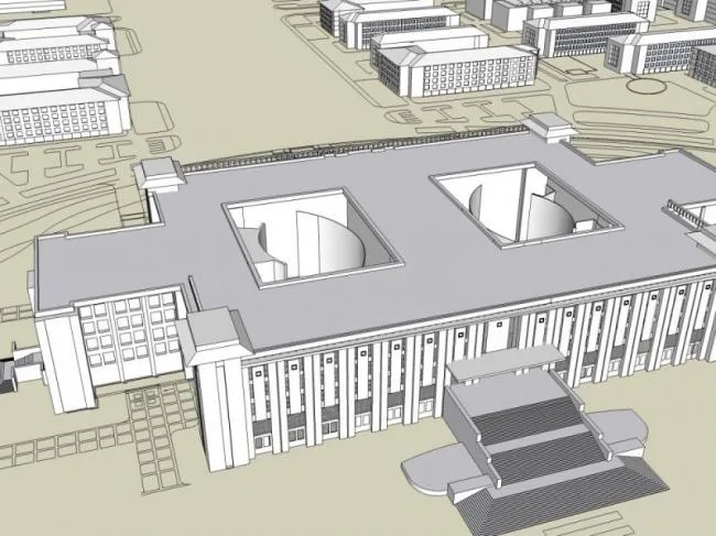 Sketchup住宅模型|多层小区规划，现代风格