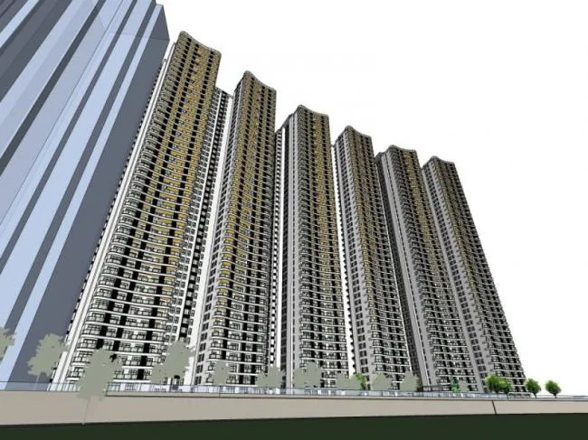 Sketchup住宅模型|超高层住宅，现代风格
