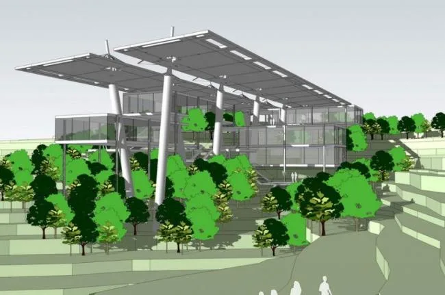 Sketchup酒店模型|多层山地旅馆酒店，现代风格