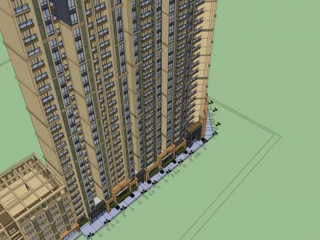 Sketchup住宅模型|高层住宅，现代风格