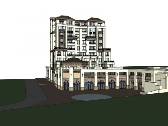 Sketchup住宅模型|多层花园洋房，联排住宅，古典风格