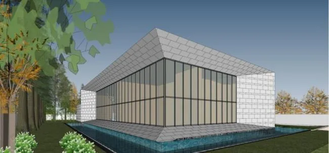 Sketchup商业模型|售楼处，现代风格