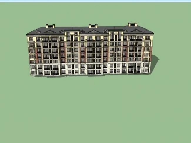 Sketchup住宅模型|多层住宅，居住建筑，古典风格