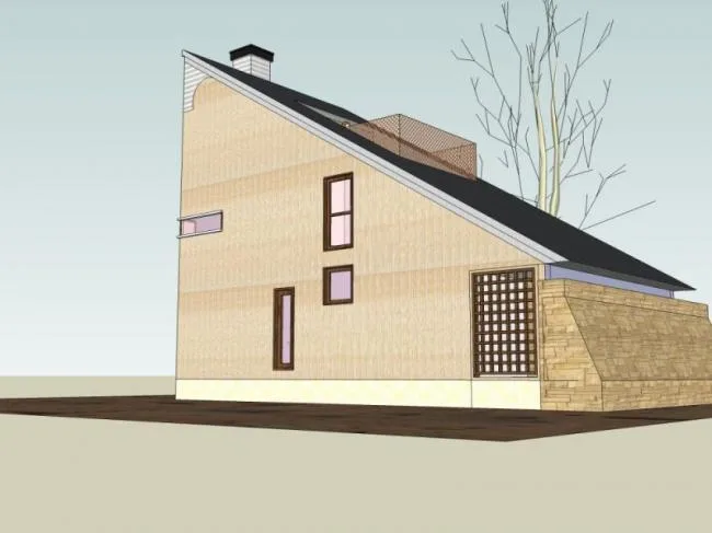Sketchup住宅模型|低层住宅，现代风格