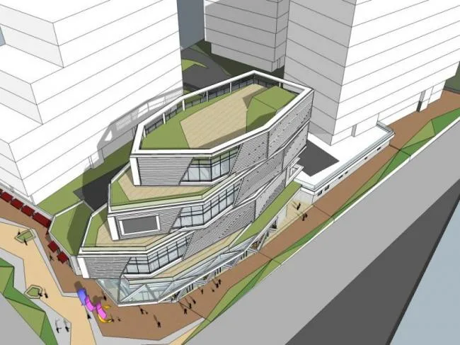 Sketchup商业模型|多层商业建筑，现代风格