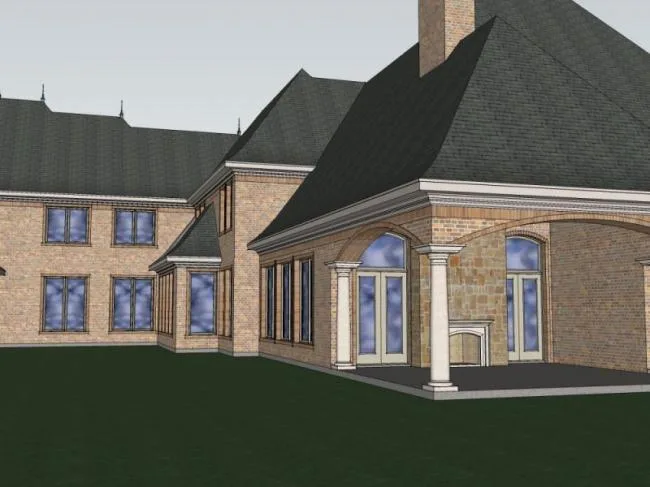 Sketchup住宅模型|多层住宅，居住建筑，古典风格，欧式风格