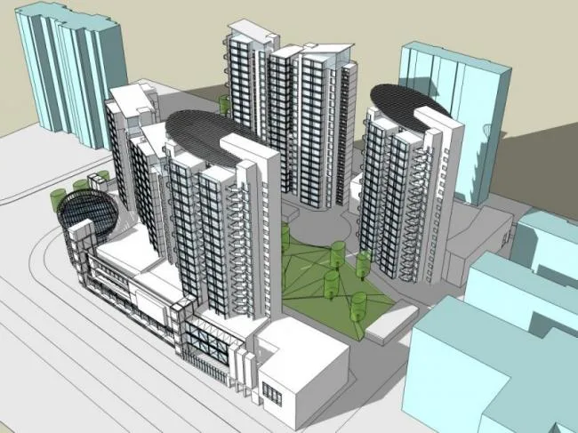 Sketchup酒店模型|高层宾馆，现代风格