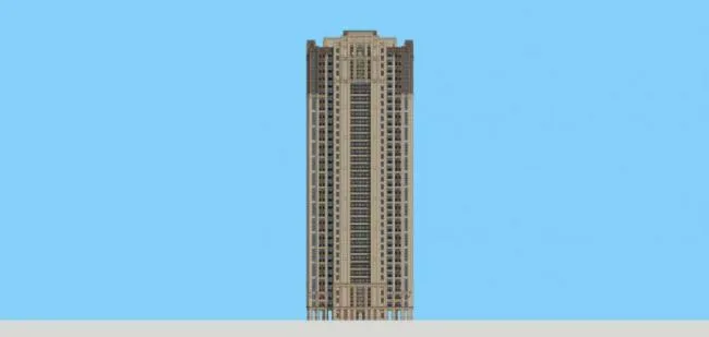 Sketchup住宅模型|超高层住宅，居住建筑，古典风格
