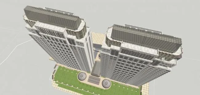 Sketchup住宅模型|超高层住宅，居住建筑，古典风格
