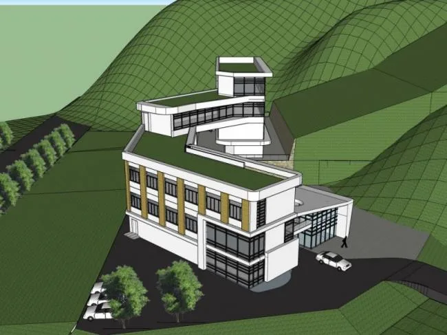 Sketchup酒店模型|多层酒店，现代风格
