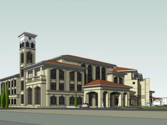 Sketchup商业模型|多层会所，地中海古典风格
