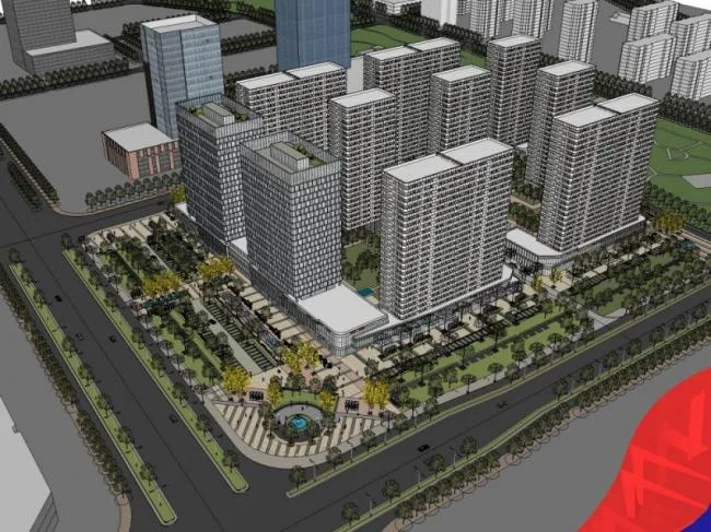 Sketchup住宅模型|高层住宅区，现代风格