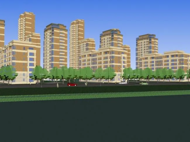 Sketchup住宅模型|高层住宅，现代风格